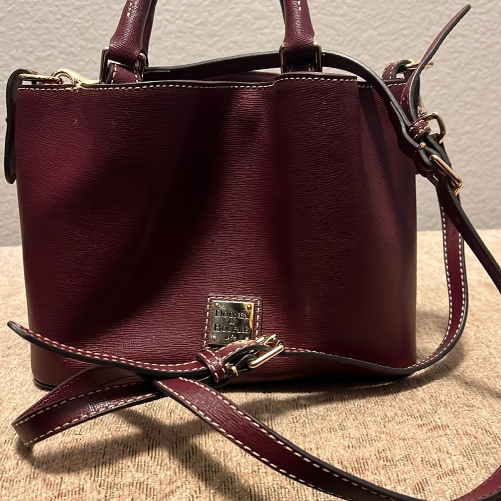 Unique curvy style Dooney & Bourke satchel
